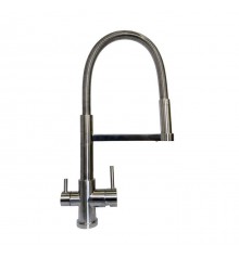 Aquapeak drieweg keukenkraan - type Florence - RVS