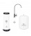 Aquapeak waterfilter set met 6 liter watertank en eenweg keukenkraan "Lenk" chroom