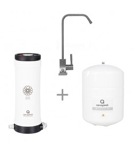 Meer overAquapeak waterfilter set met 6 liter watertank en eenweg budget keukenkraan