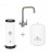 Aquapeak waterfilter set met 6 liter watertank en drieweg RVS keukenkraan "Milaan"