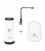 Aquapeak waterfilter set met 6 liter watertank en drieweg keukenkraan "Kopenhagen"